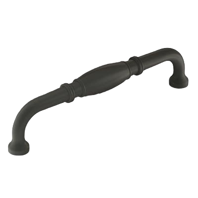 Matte black cabinet pull with elegant curved design for furniture hardware and home improvement under $50 collection