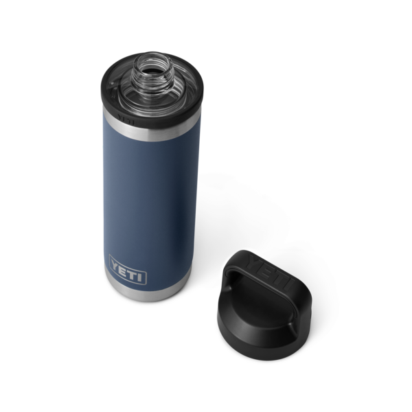 Blue stainless steel insulated 18 oz bottle with removable black chug cap, from Drinkware and Kitchen & Kitchenware collections under $50