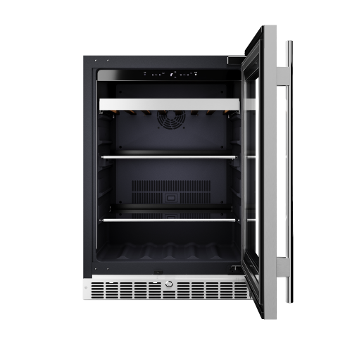 Cellara by Element 24 in., 7 Bottle and 115 Can Single Zone Wine and Beverage Cooler - EBS24BES