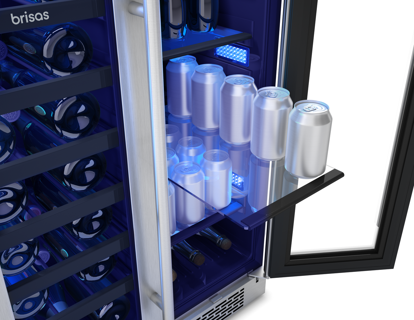 Wine & Bev Center 24", Frech Door, Dual Zone