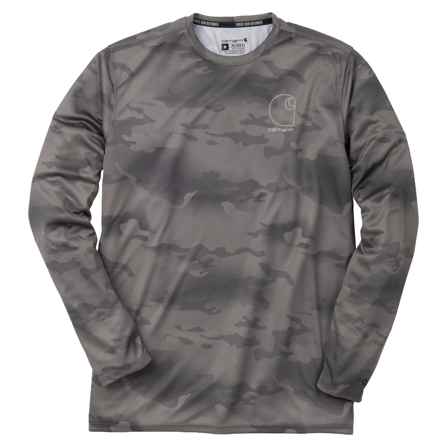 Carhartt Men's Force Sun Defender Relaxed Print Long Sleeve T-Shirt
