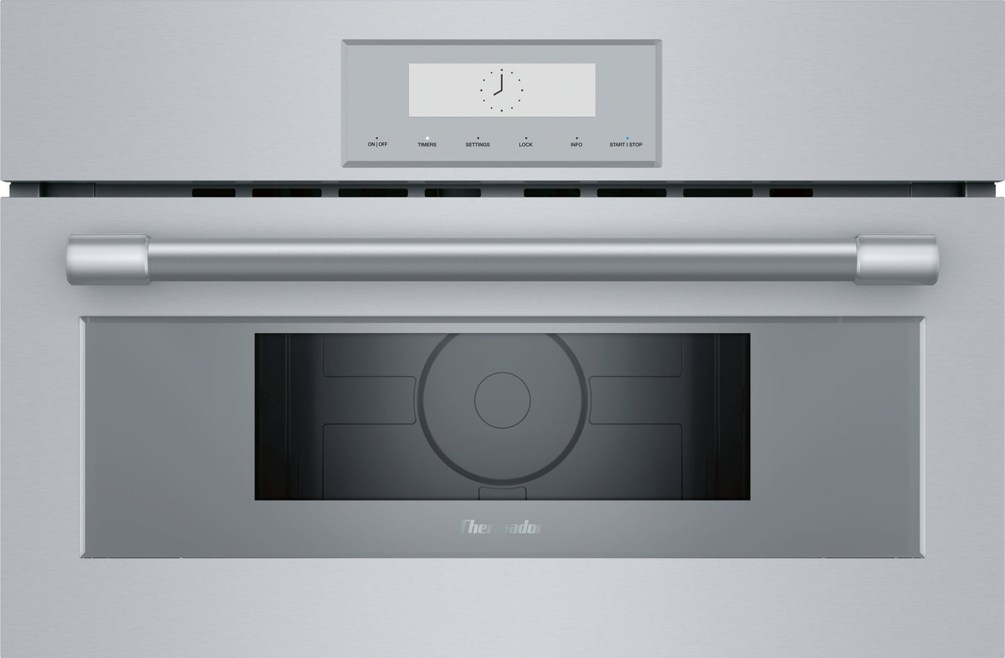 Stainless steel built-in microwave with TFT display and glass touch controls in Kitchen & Kitchenware collection