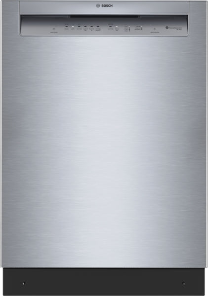 24-inch stainless steel dishwasher with anti-fingerprint finish, part of Bosch dishwashers collection for kitchens.