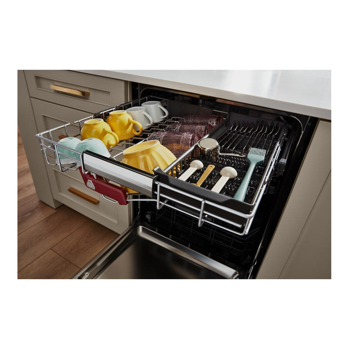 KitchenAid® 39 dBA Panel-Ready Flush-to-cabinet Dishwasher with FreeFlex™ Fit Third Level Rack