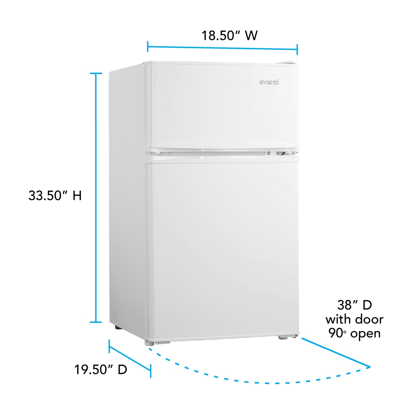 Avanti 3.1 cu. ft. Compact Refrigerator - White