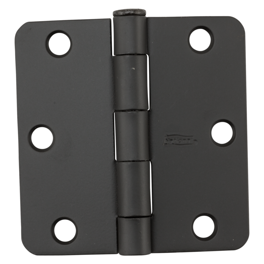 3-inch oil rubbed bronze door hinge with 1/4-inch radius corners for residential home improvement projects under $50