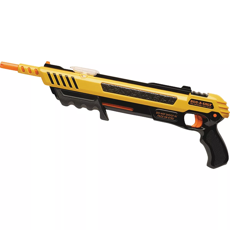 Yellow and black bug-killing device with safety features for insect control in lawn and garden tool collections under $50