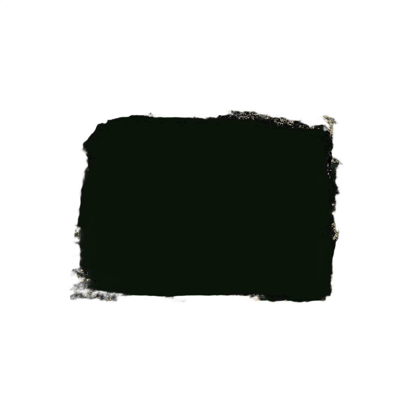 Sample swatch of deep black acrylic latex paint from Specialty Paint collection under $50 for home improvement tools