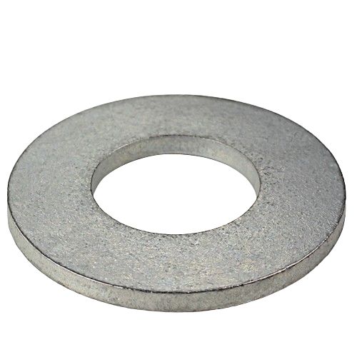Circular metallic washer in zinc finish for hardware and John Deere parts in tools and home improvement collections