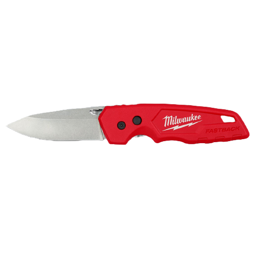 Red-handled folding knife with stainless steel drop point blade for woodworking and cutting tools under $50 collections