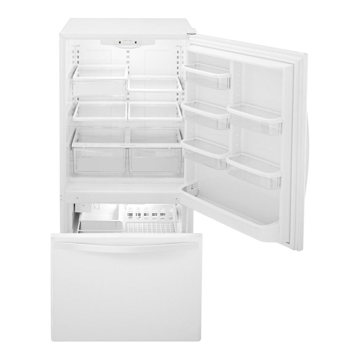 33-inches wide Bottom-Freezer Refrigerator with SpillGuard™ Glass Shelves - 22 cu. ft