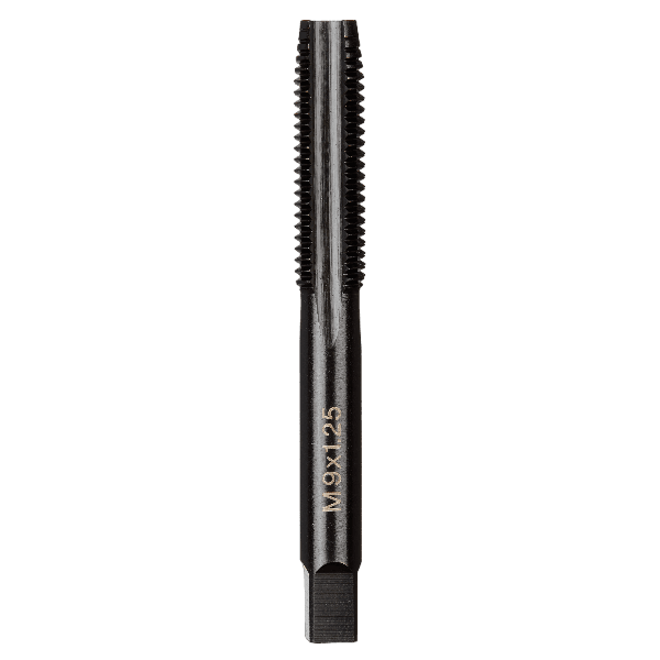 Metric straight flute plug tap with M9-1.25 threading for precision threading in tools and home improvement tasks
