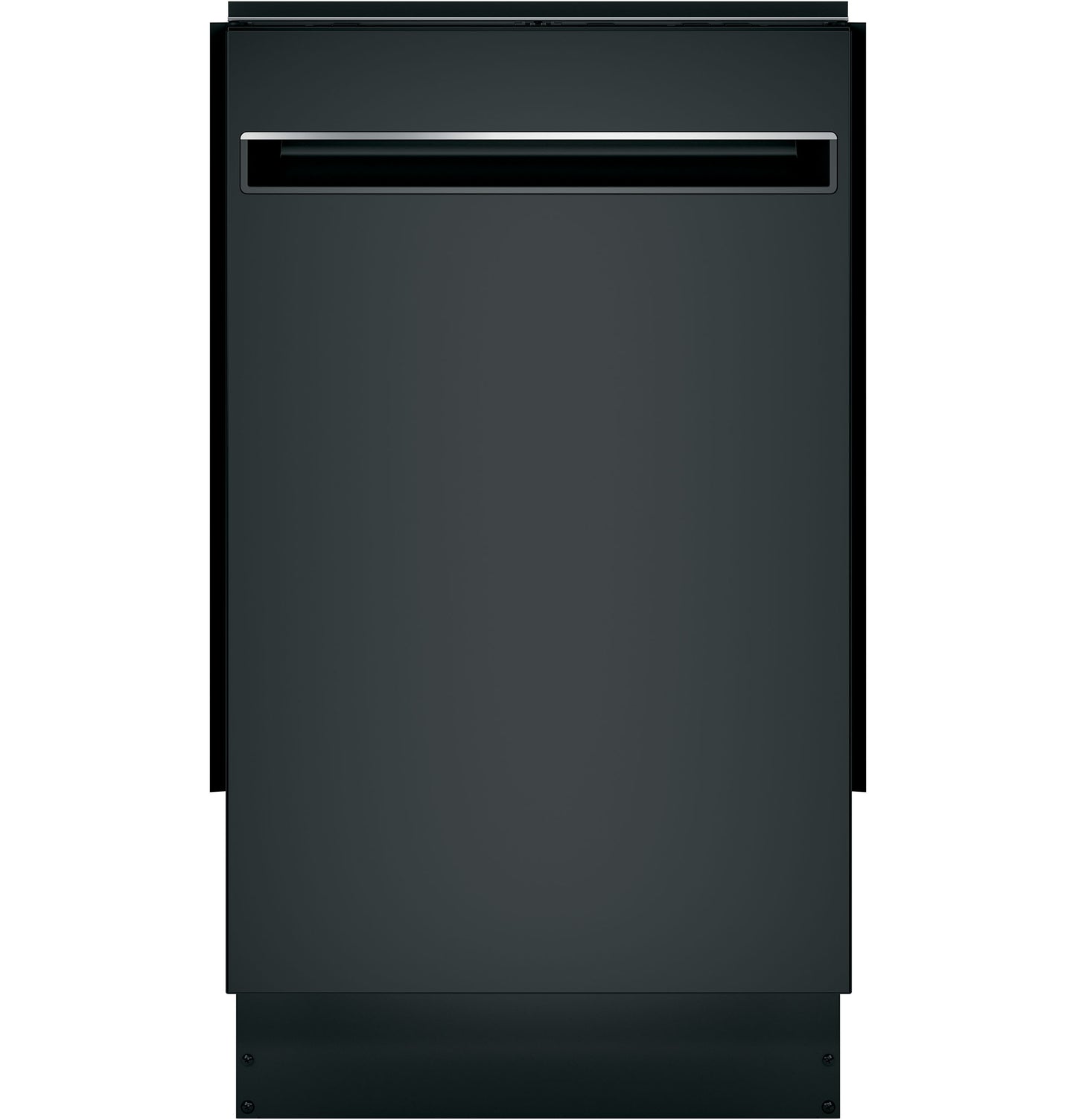 Matte black ADA compliant dishwasher with stainless steel handle and sleek modern design in Dishwashers and Appliances collections