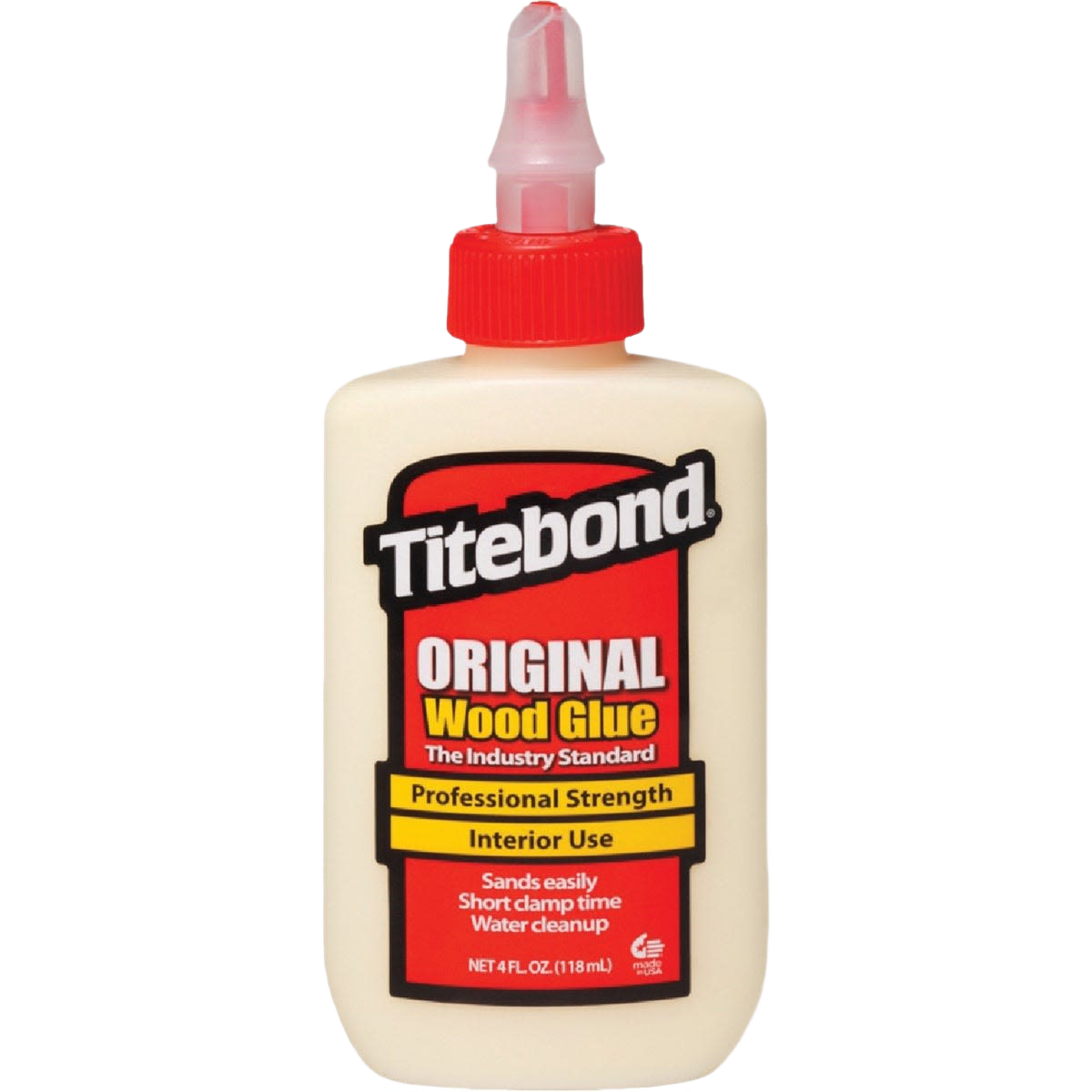 4 oz. bottle of Titebond Original Wood Glue for professional strength bonding in glue and adhesives under $25 collection