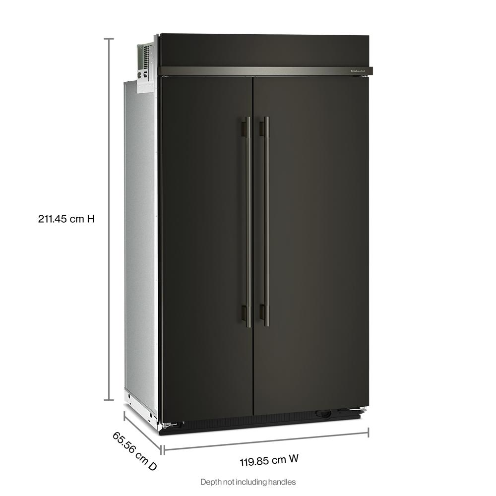 30 Cu. Ft. 48" Built-In Side-by-Side Refrigerator with Platinum Interior