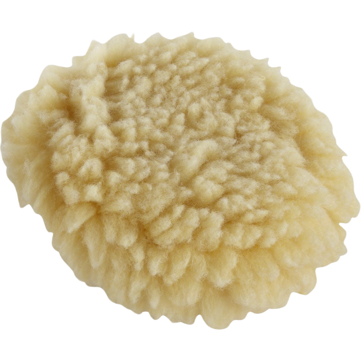 Soft washable wool polishing bonnet designed for automotive finishing in cleaning and polishing collections