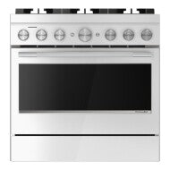 36-Inch 6 Burner Commercial-Style Dual Fuel Range with No Preheat Air Fry Mode